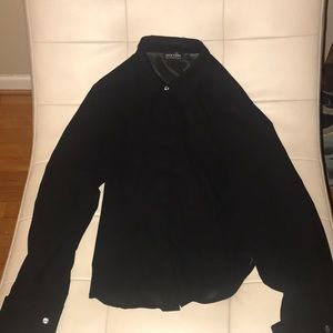 New York company medium black city stretch shirt